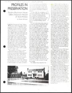 Architecture notebook 26: Borders-Blackman House, in Anniston, Alabama.