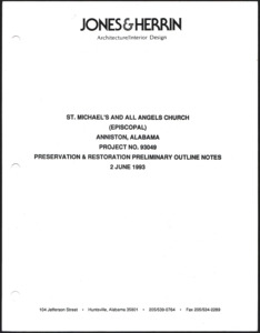 Architecture notebook 62: St. Michael's &amp; All Angels Episcopal Church, at 1000 W. 18th St., Anniston, Alabama.