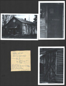 Architecture notebook 10: Highway 72 Store, near Athens, Ala, and gas station in Collinsville, Ala.