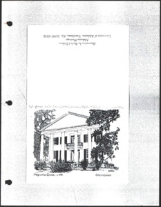 Architecture notebook 12: Magnolia Grove, at 102 Hobson St., Greensboro, Alabama.