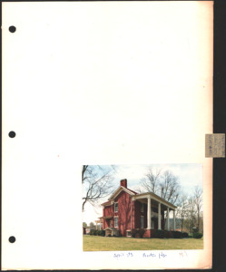 Architecture notebook 10: Proctor House, or the Scottsboro-Jackson County Heritage Center, Scottsboro, Ala.