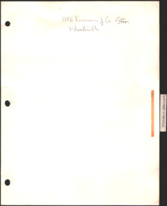 Architecture notebook 13: J.R. Kennamer Co. Store, in Woodville, Alabama.