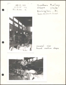 Architecture notebook 86: Southern Railroad Shops and Turntable in Birmingham, Ala.