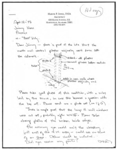Architecture notebook 68: Building at corner of Court Street and Tennessee Street in Florence, Ala.