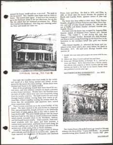 Architecture notebook 9: Gamble House, Limestone County, Ala.