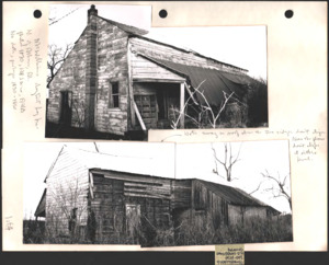 Architecture notebook 28: McWilliams Log House, in Limestone County, Alabama.