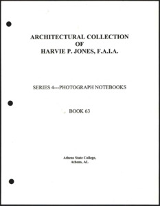 Architecture notebook 63: Athens State College, in Athens, Alabama.