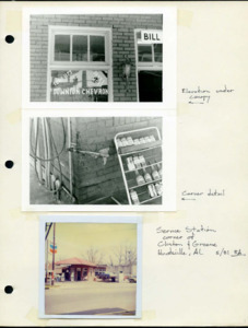 Architecture notebook 86: 300 E. Clinton Service Station in Huntsville, Ala.