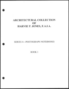Architecture notebook 1: Winston-Orgain House, Huntsville, Ala.