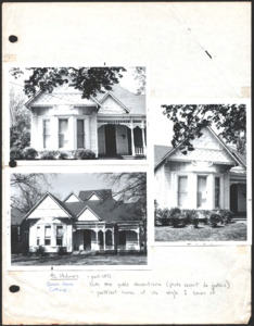 Architecture notebook 10: Old Town Historic District, Huntsville, Ala.