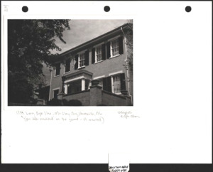 Architecture notebook 8: Leroy Pope House, on McClung Ave., Huntsville, Ala.