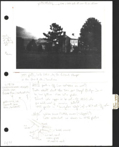 Architecture notebook 9: Laughinghouse-Phelps-Jones House, or Browning Place, on Pulaski Pike, Huntsville, Ala.