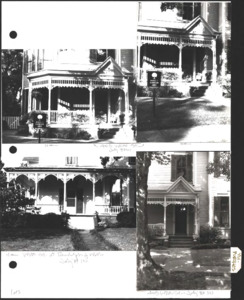 Architecture notebook 4: Views of Victorian porches in Huntsville, Ala.