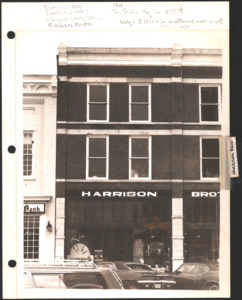 Architecture notebook 13: Harrison Brothers Hardward, at 124 South Side Square, Huntsville, Alabama.