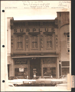 Architecture notebook 13: A. Good Bookstore, at South Side Square, Huntsville, Alabama.