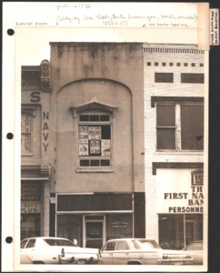 Architecture notebook 13: South Side Square Buildings, in Huntsville, Alabama.