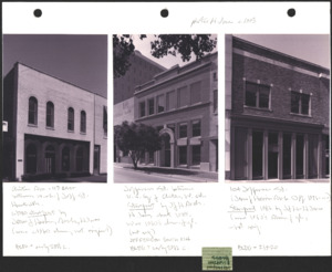 Architecture notebook 14: Jefferson and Clinton St. Buildings, in Huntsville, Alabama.