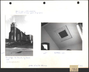 Architecture notebook 14: Church of Christ, at 110 Randolph St., Huntsville, Alabama.