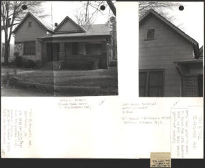 Architecture notebook 17: House at 700 Holmes Ave. East, Huntsville, Alabama.