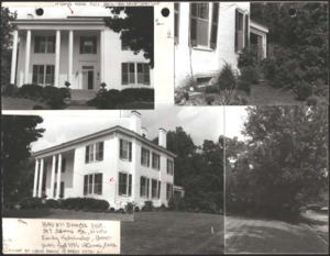 Architecture notebook 18: McDowell House, or McDowell-Chast-Falt House, at 517 Adams St., Huntsville, Alabama.