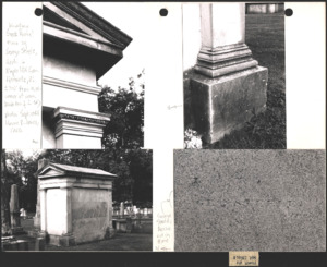 Architecture notebook 19: Mary Bibb Mausoleum, at Maple Hill Cemetery, Huntsville, Alabama.