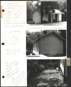 Architecture notebook 19: Outbuilding at the McClung House, Huntsville, Alabama.