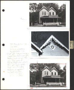 Architecture notebook 22: Morley House, at 513 Franklin St., Huntsville, Alabama.