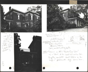 Architecture notebook 34: Patton House, at 419 McClung Ave., Huntsville, Alabama.
