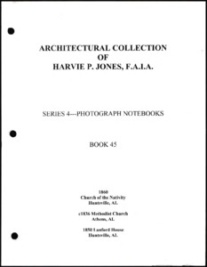 Architecture notebook 45: Church of the Nativity, at 212 Eustis Ave., Huntsville, Alabama.