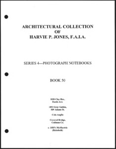 Architecture notebook 50: Clay House, or the Lewis-Clay-Anderson Home, at 513 Eustis Ave., Huntsville, Alabama.