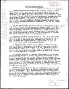 Architecture notebook 53: Blevins-Mastin House, at 3705 N. Parkway, Huntsville, Alabama.