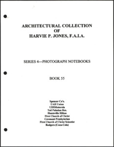 Architecture notebook 55: Miscellaneous Structures, in Huntsville, Alabama.