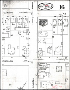 Architecture notebook 58: Freeman House, at 205 Lincoln St., Huntsville, Alabama.