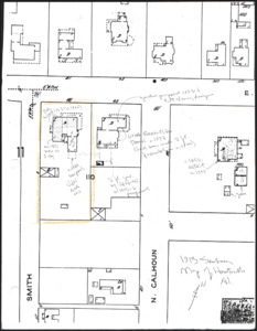 Architecture notebook 60: Dr. Hash Residence, at 514 E. Holmes Ave., Huntsville, Alabama.