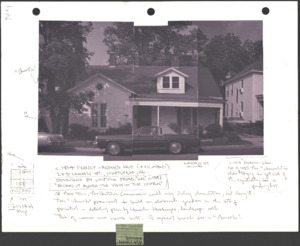 Architecture notebook ##: Feeney-Brooks House, at 203 Lincoln St., Huntsville, Alabama.