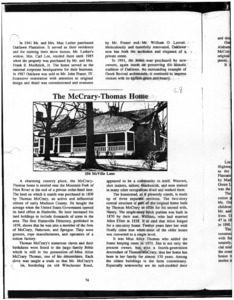 Architecture notebook 64: McCrary-Thomas House in New Market, Ala.