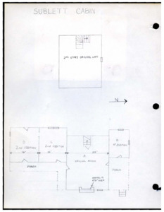 Architecture notebook 87: Sublett Cabin near Moontown, Ala.