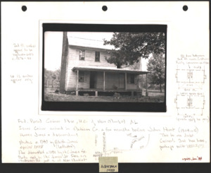 Architecture notebook 10: Homes and businesses in New Market, Ala., including the Criner House and the McCaleb House.