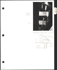 Architecture notebook 9: Clopton log barn, on Homer Nance Rd. in Madison County, Ala.
