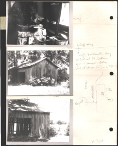 Architecture notebook 28: Maysville Blacksmith Shop, in Maysville, Alabama.