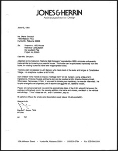 Architecture notebook 45: Lanford House, at 7400 Old Madison Pike, Huntsville, Alabama.