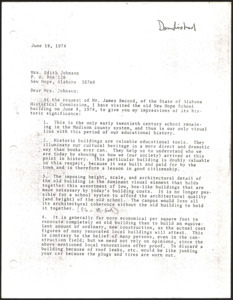 Architecture notebook 60: New Hope High School, in New Hope, Alabama.