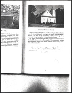 Architecture notebook 54: Heiberger Methodist Church, in Heiberger, Alabama.