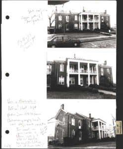 Architecture notebook 14: Peterson Hall at University of Montevallo, in Montevallo, Alabama.