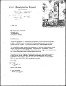 Architecture notebook 66: First Presbyterian Church in Eufala, Ala.