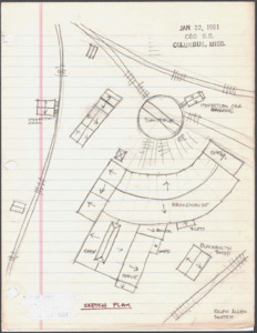 Architecture notebook 86: C&amp;G Railroad Roundhouse in Columbus, Miss.