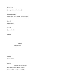 Transcript of Irmgard Stuhlinger 1944-1945 Journal