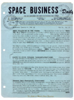 <i>Space Business Daily</i>, January 19, 1966.