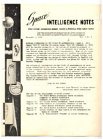 <i>Space Intelligence Notes</i>, December 1, 1960