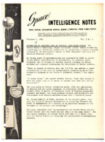 <i>Space Intelligence Notes</i>, February 1, 1961.